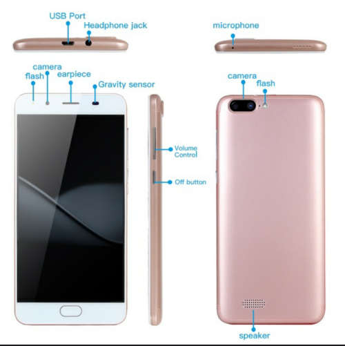 5 inch Android 5.1 Octa Core Dual SIM Smartphone